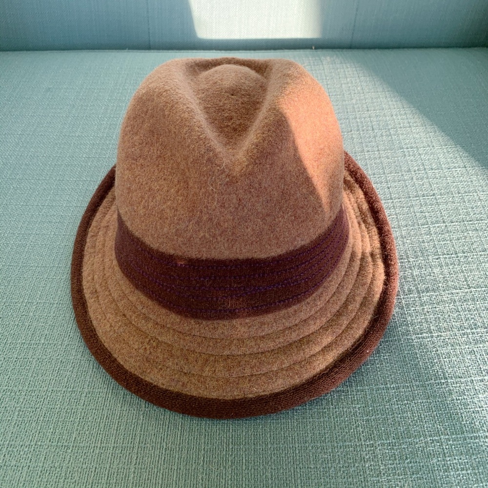 Wool fedora hat